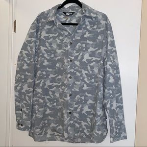 The North Face Mens Camo Button Up - Size Large